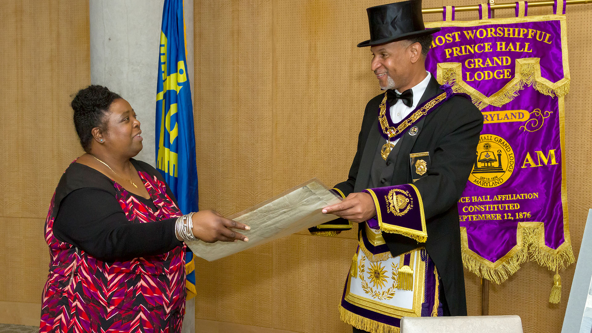 Prince Hall Morgan signing ceremony